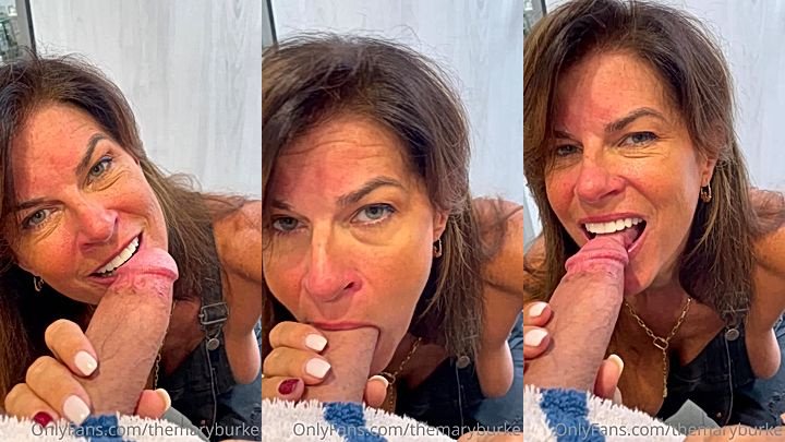 Dirty MILF Slut Mary Burke PORN Sucks Big Cock FULL VIDEO