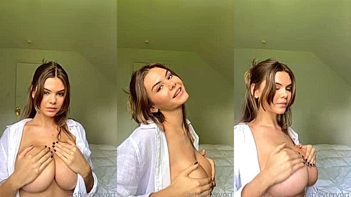Sexy Big Tits Babe Ashley Tervort Bouncing Teasing Onlyfans Leak